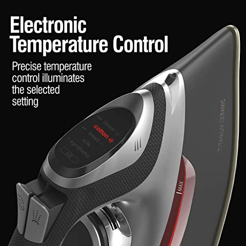 Chi Retractable Cord Iron with Electronic Temperature Control