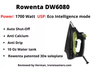 Rowenta DW6080 Eco-Intelligence 1700-Watt Steam Iron Review
